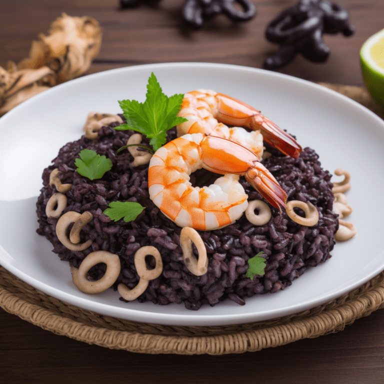 Brazilian Black Rice w-Shrimp & Squid