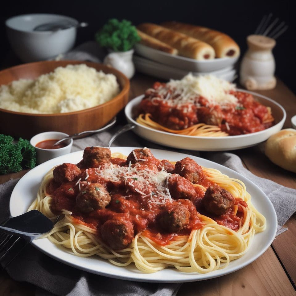 Sunday Sauce w-Meatballs, Ribs & Italian Sausage