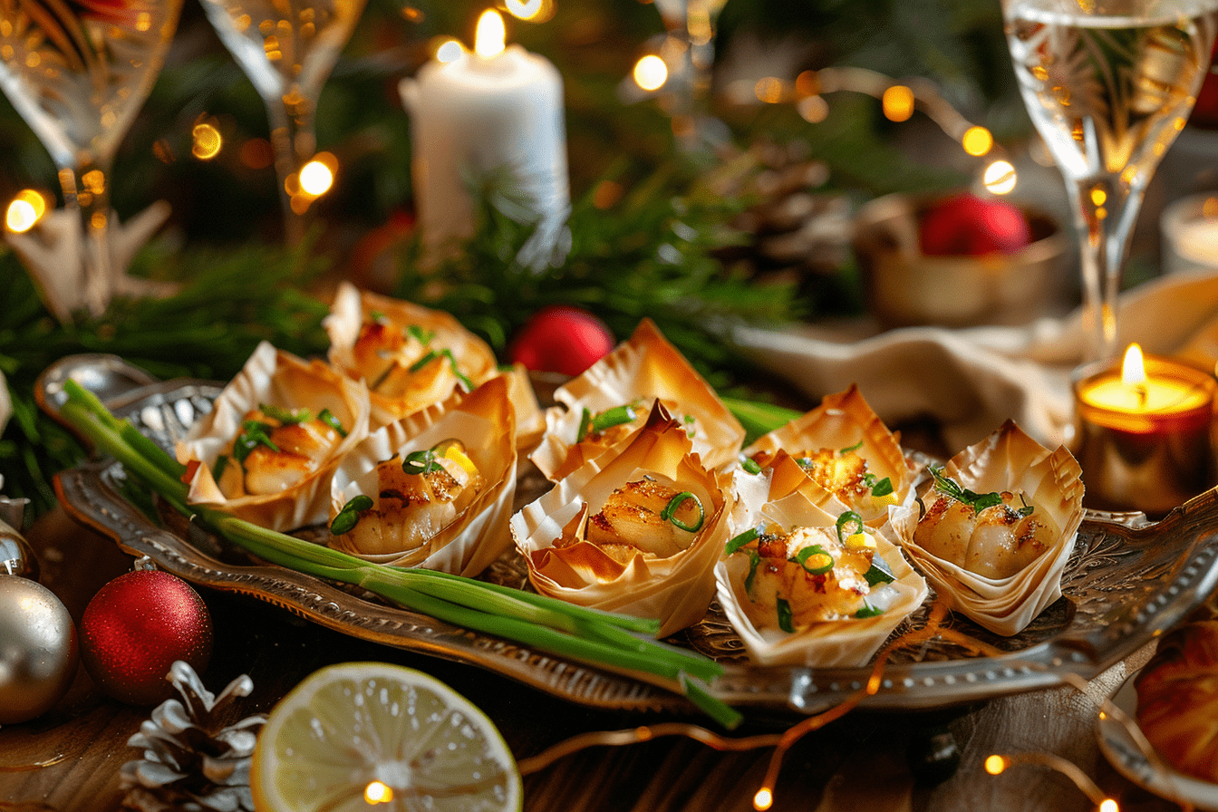 Crab-Stuffed Phyllo Shells