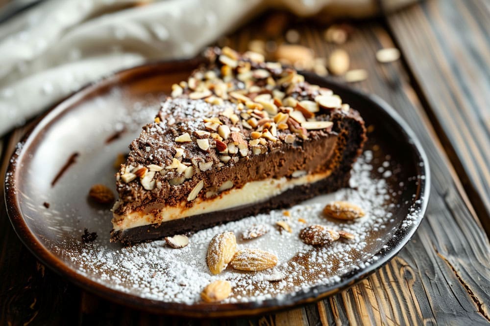 Chocolate-Almond Cheesecake