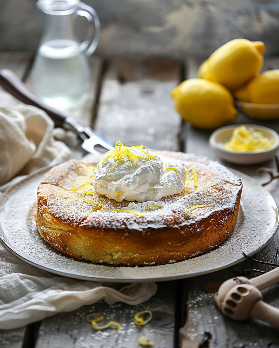 Lemon Torta Caprese