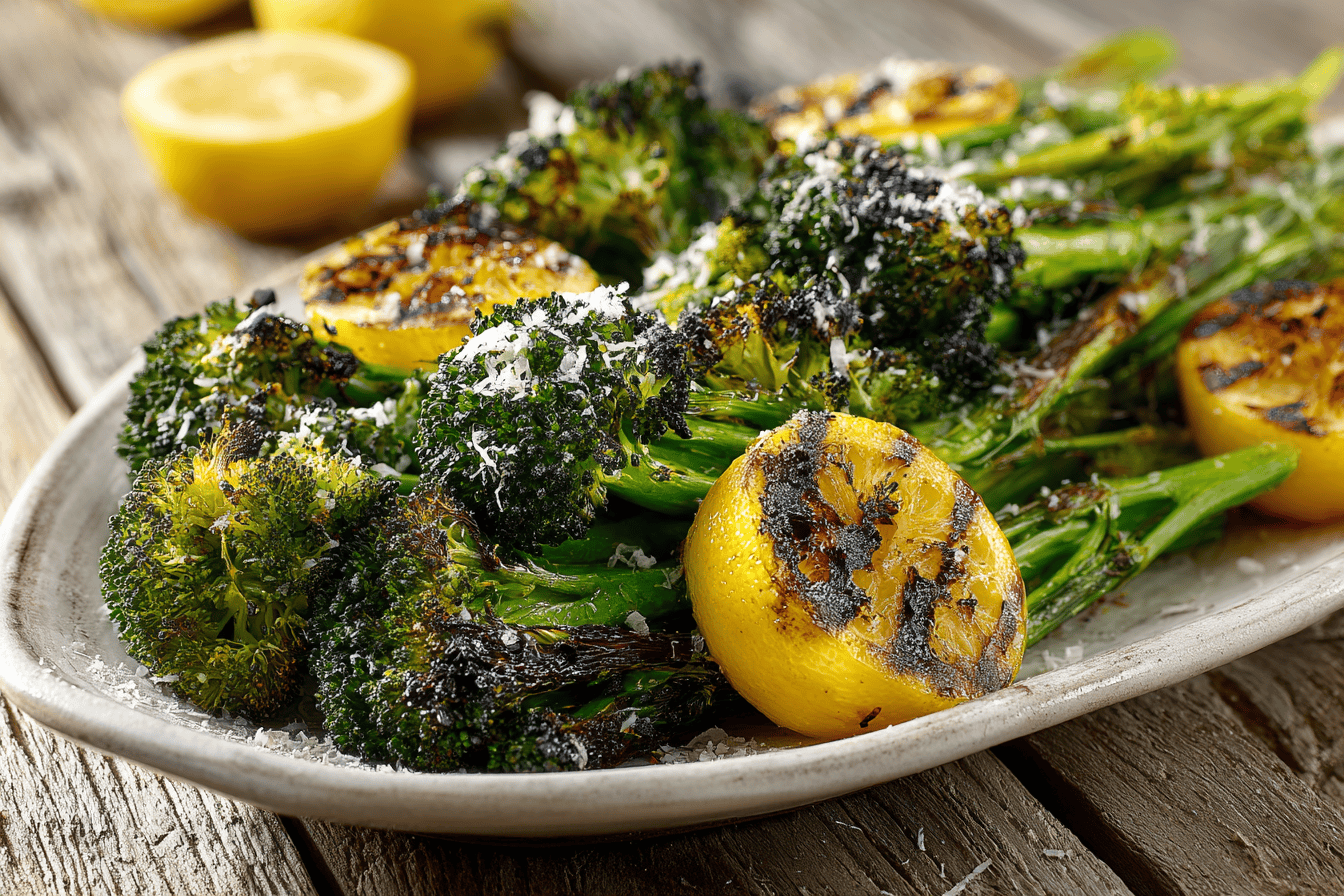Grilled Broccoli with Lemon and Parmesan 2