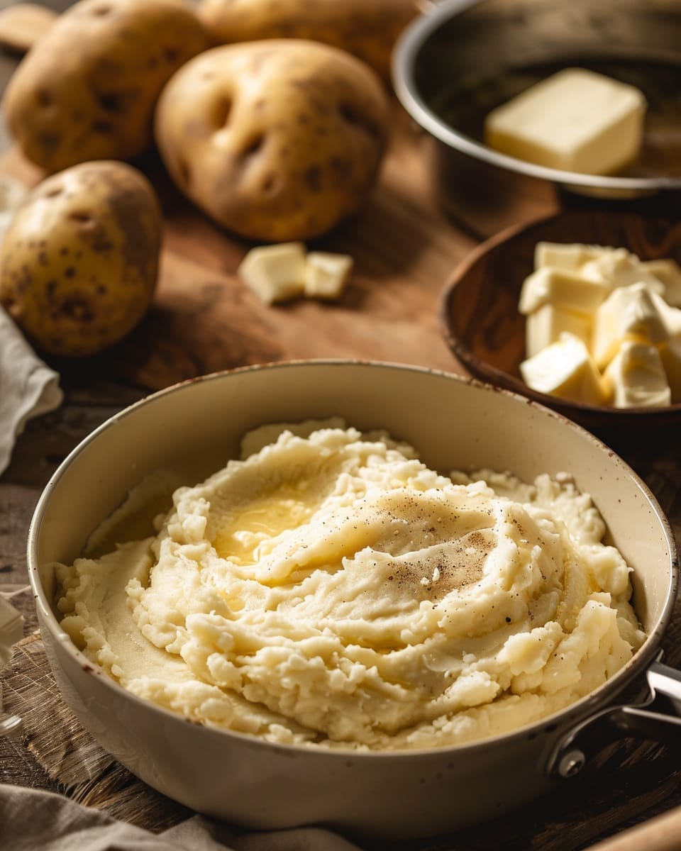 Brown Butter Cream Cheese Mashed Potatoes